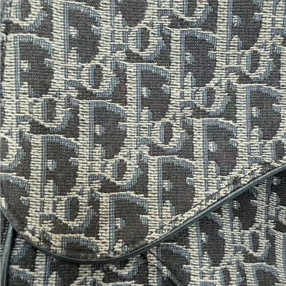 Dior Black and Gray Patterned Belt Bag - Picture 3 of 11